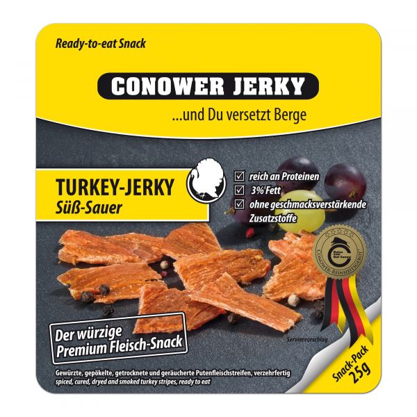 Conower Jerky Turkey agridulce 25 g