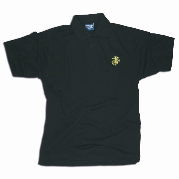 Camiseta Polo con bordado USMC Globe&Anchor