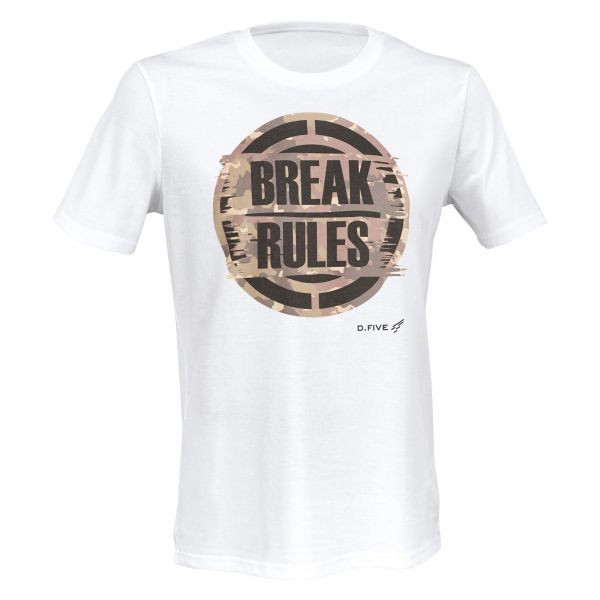 Defcon 5 camiseta Break Rules blanca