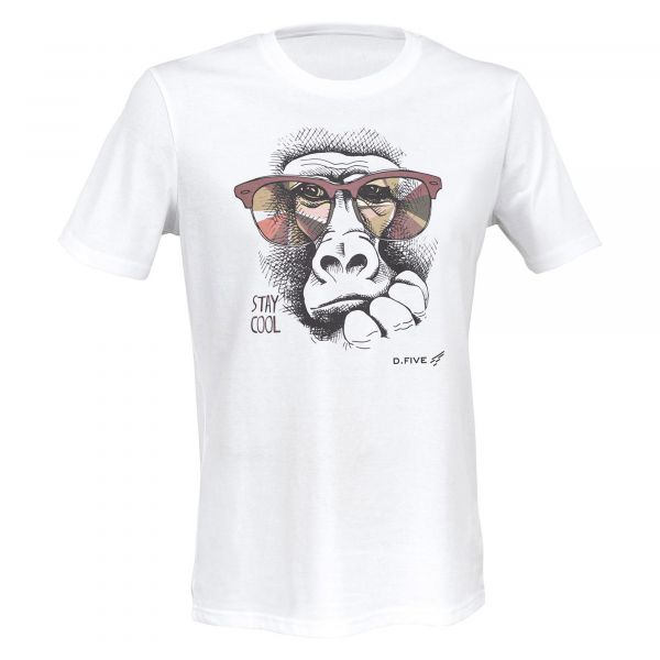 Defcon 5 camiseta Monkey with Glasses blanca