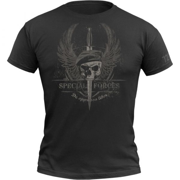 Camiseta 720gear Special Forces negra