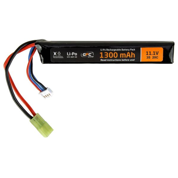 GFE Li-Po Batería 11.1 V 1300 mAh Stick Type 20/40C
