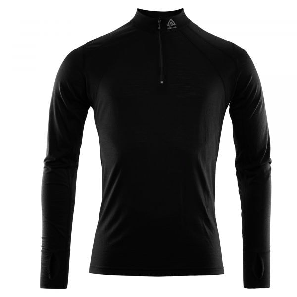 Aclima suéter LightWool Zip Shirt jet black
