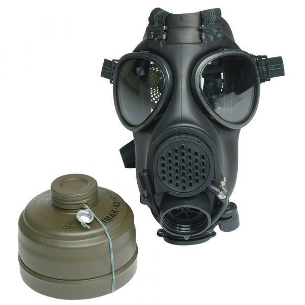 Máscara protectora suiza con filtro y bolsa seminuevo