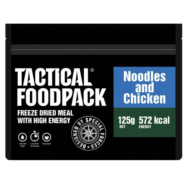 Tactical Foodpack Outdoor Alimento fideos con pollo