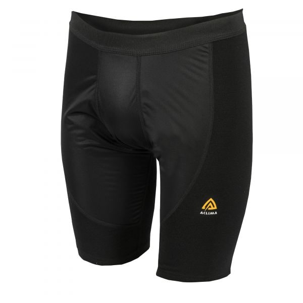 Aclima Short WarmWool Long with WindWool jet black mujeres