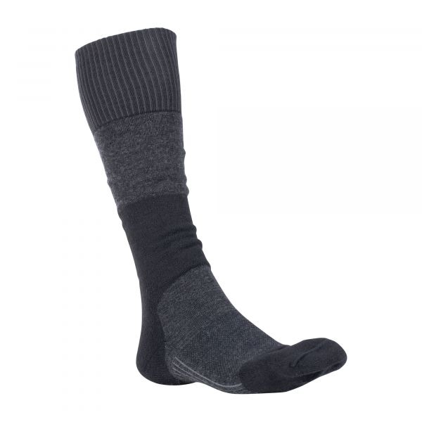 Woolpower calcetín Skilled Knee-High 400 gris oscuro negro