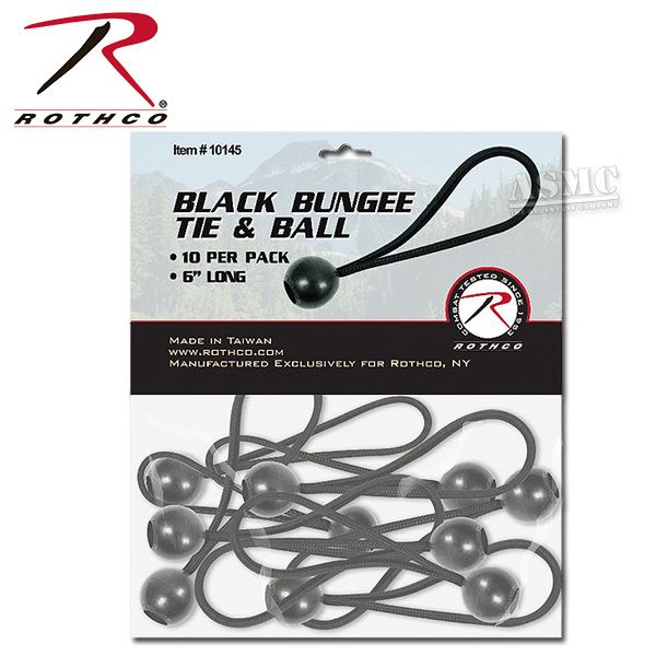 Bungee Tie And Ball Rothco negro