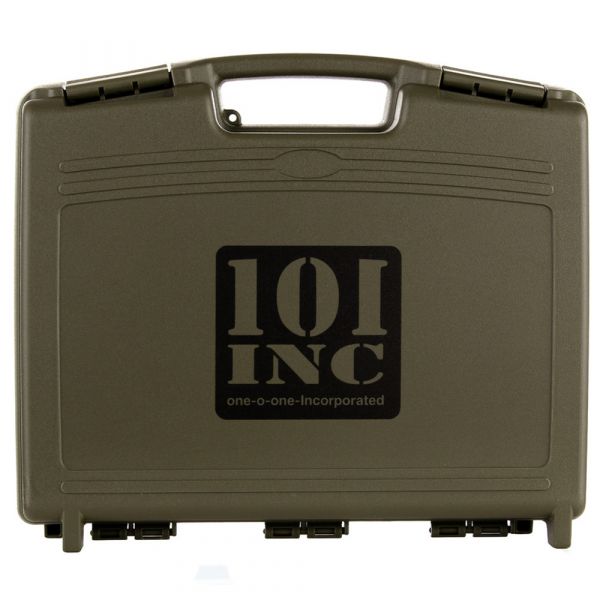 101 Inc. Maletín para pistola con perfil de espuma oliva