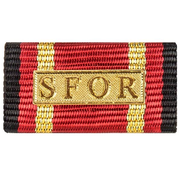Medalla al servicio SFOR color dorado