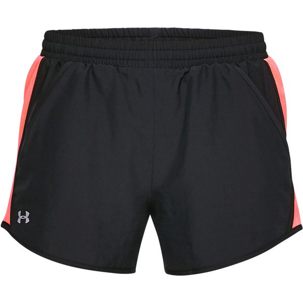 Short Under Armour Women Fly By negro rosado