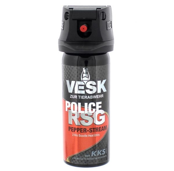 Vesk RSG aerosol de pimienta Police chorro jet largo 400 ml