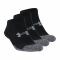 Under Armour calcetines No Show HeatGear 3 pares negro gris
