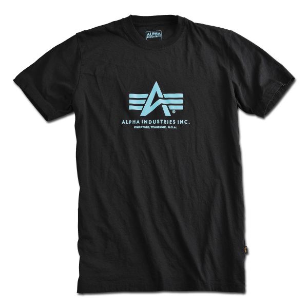 Camiseta Alpha Industries Basic negro/azul