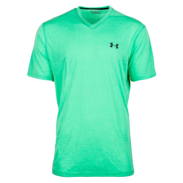 Camiseta Under Armour Fitness Threadborne Fitted escote V verde