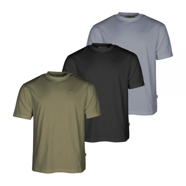Pinewood Camiseta oliva shadow negra paquete de 3 uds.