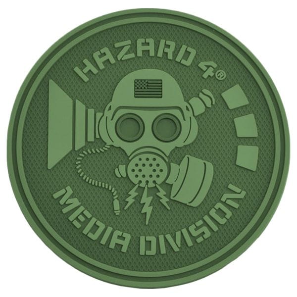 Parche Hazard 4 Rubber Media Division verde oliva