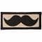 Parche Café Viereck Mustache Bart sand